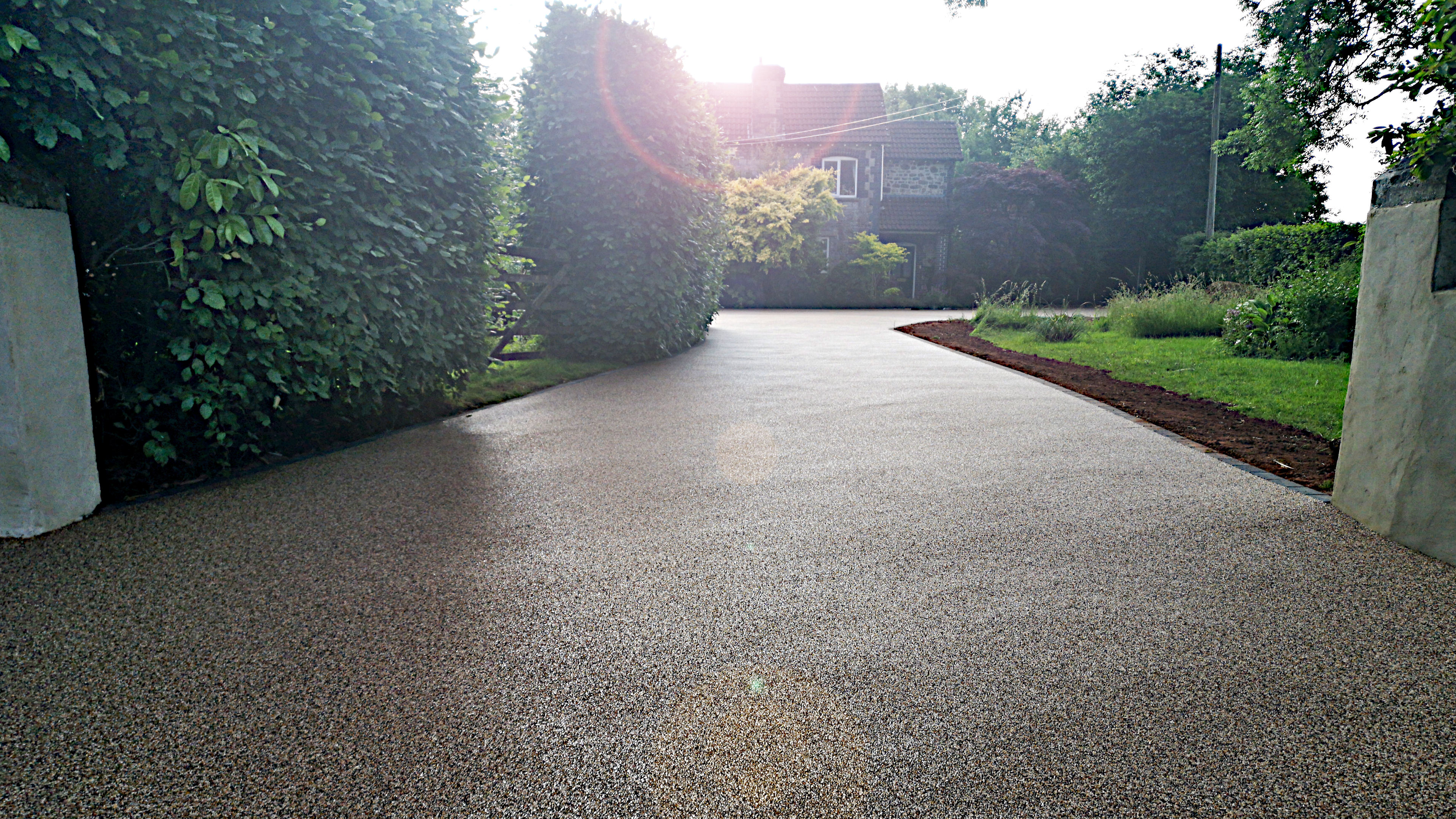 Resin Bound stone driveway after
