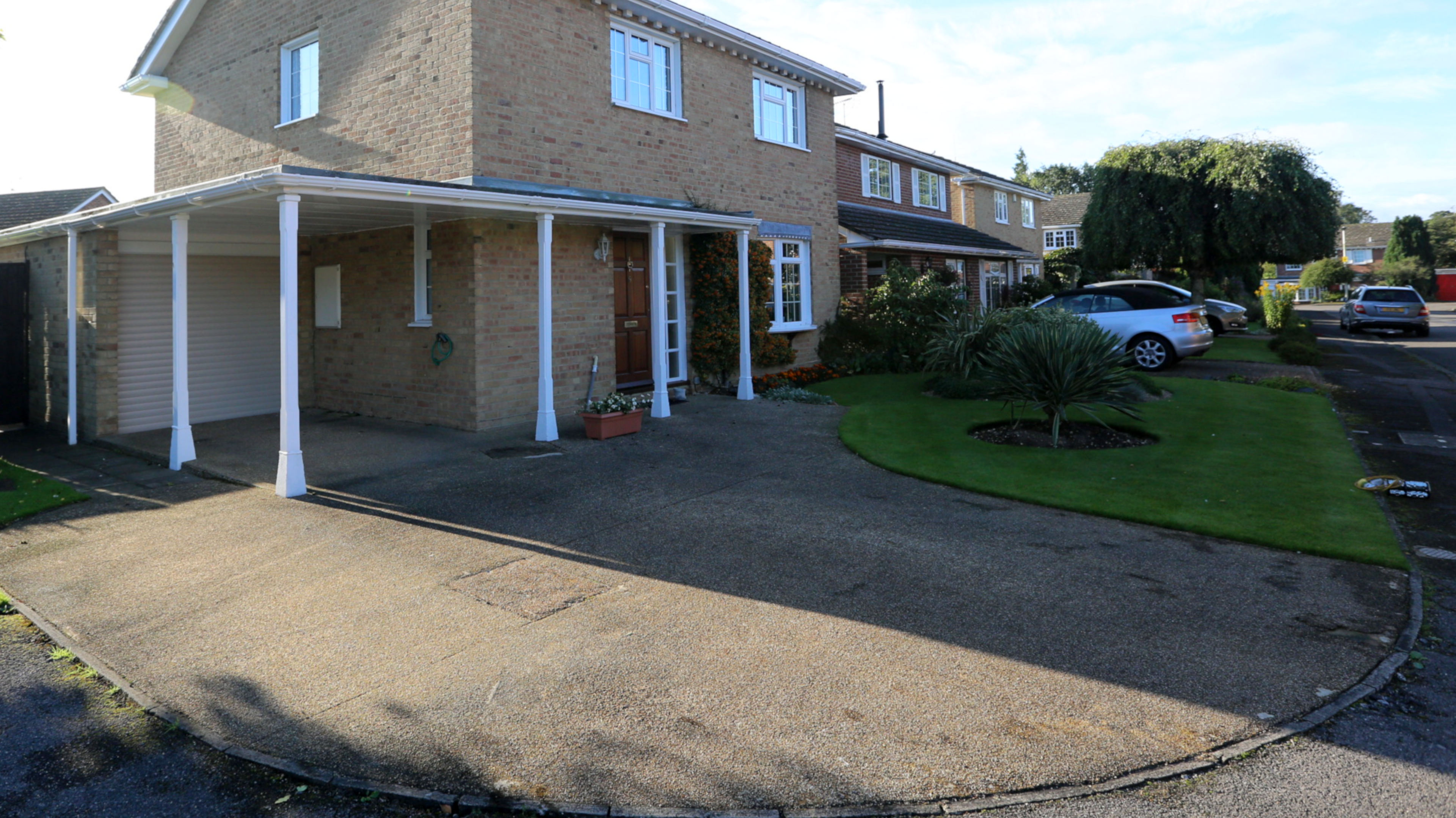 Resin bound stone driveway before